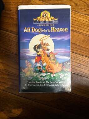 All Dogs Go To Heaven VHS Don Bluth 1989 Clamshell Edition